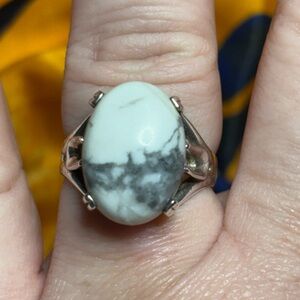 Sterling silver ring size 9.